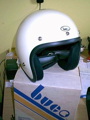 Nos vintage buco white motorcycle helmet
