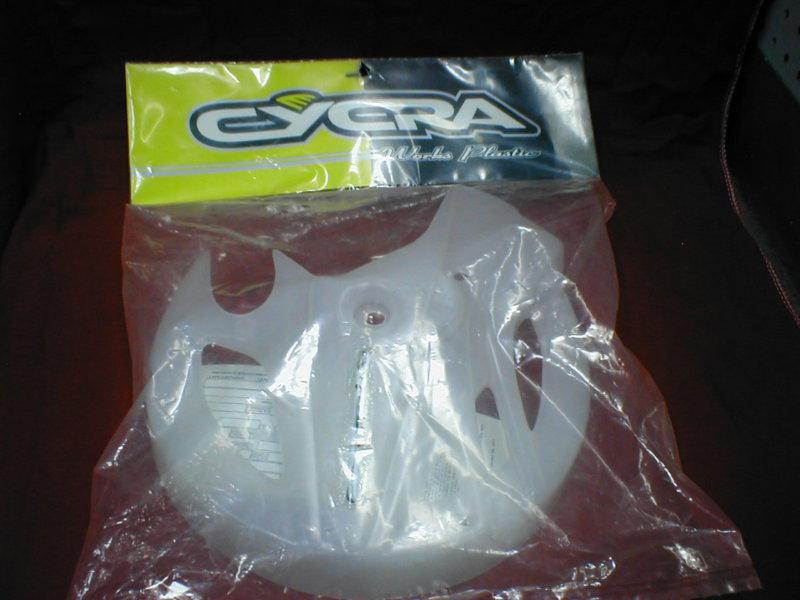 Yamaha yz 125/250 1996-1999 front disk cover new in bag, cycra clear