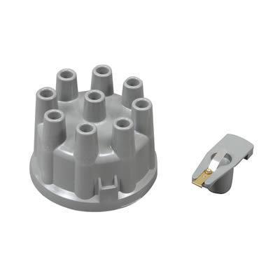 Accel cap & rotor gray female/socket aluminum terminals clamp-down ford jeep/v8