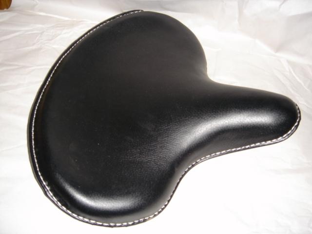 Harley knucklehead panhead shovel police solo saddle black vinyl 52004-25 nos