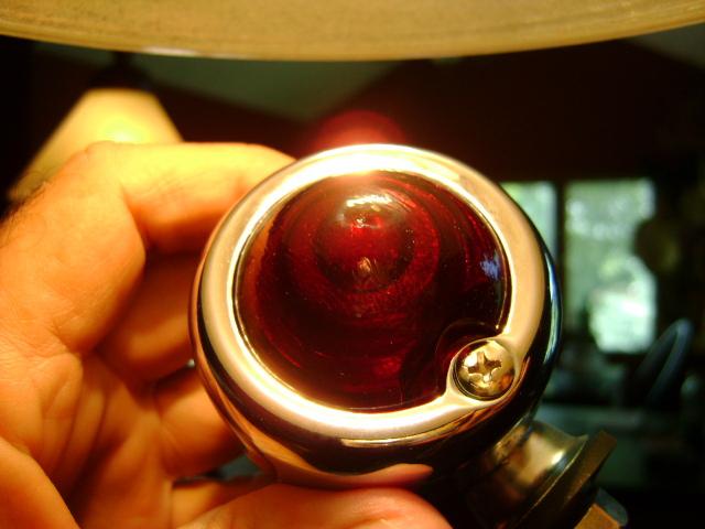 Nos vintage bullet running lights cowl lights marker lights with glass lens