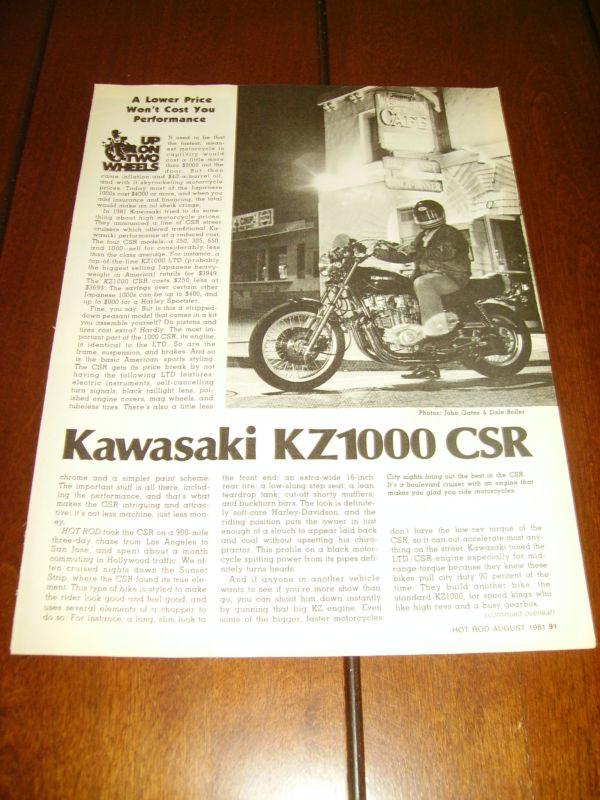 1981 kawasaki kz1000 csr ***original article*** kz-1000