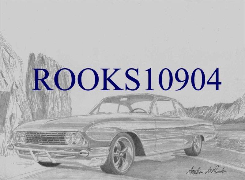 1961 buick lesabre bubbletop classic car art print