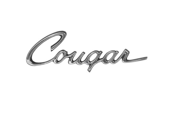 1969-1970 mercury cougar quarter panel/trunk "cougar" emblem