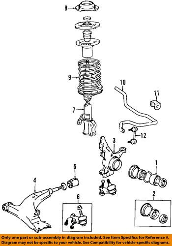 Toyota oem 481312t330 suspension coil spring/coil spring