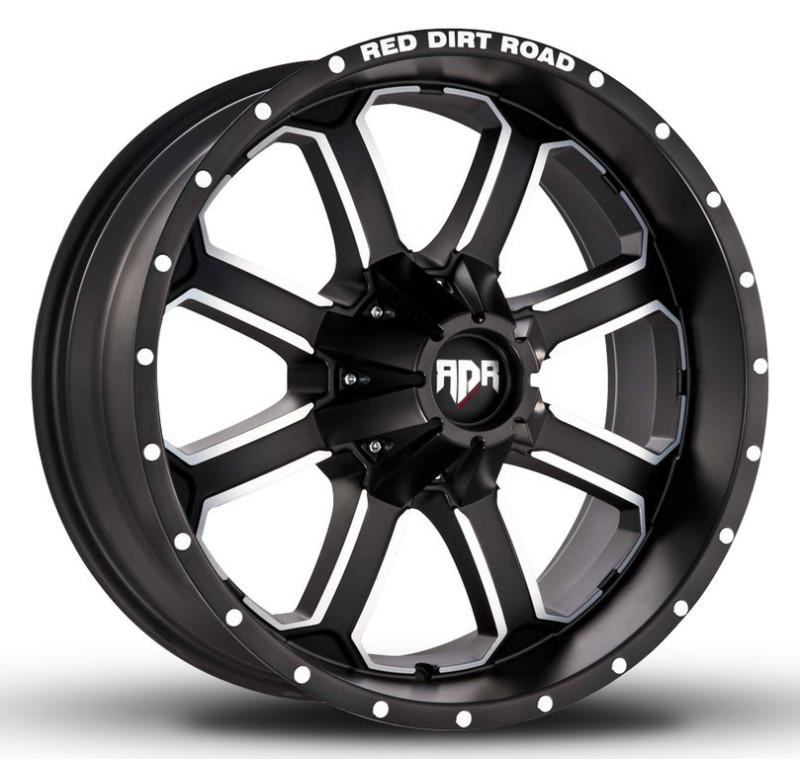 18" rdr offroad dirt black machined 18x9.0 rdr # rd-01 wheels chevy ford dodge