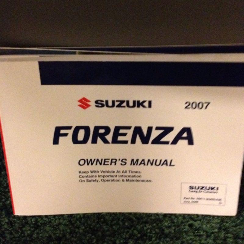 2007 suzuki forenza owners manual