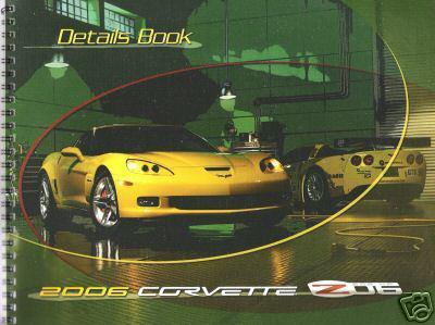 2006 corvette z06 dealer only spiral bound details brochure mint condition book