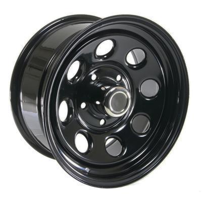 Cragar soft 8 black steel wheels 16"x8" 5x135mm bc set of 4