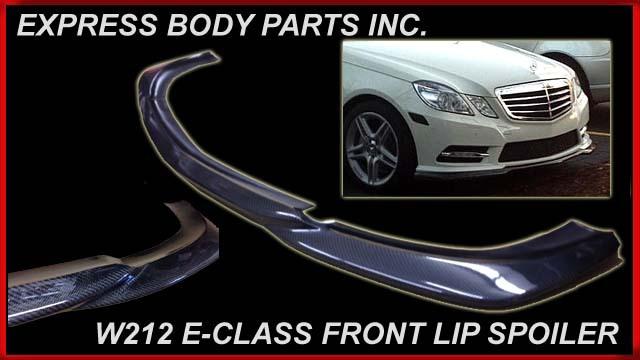 W212 e-class sedan godhand e350 front bumper carbon fiber lip spoiler mercedes