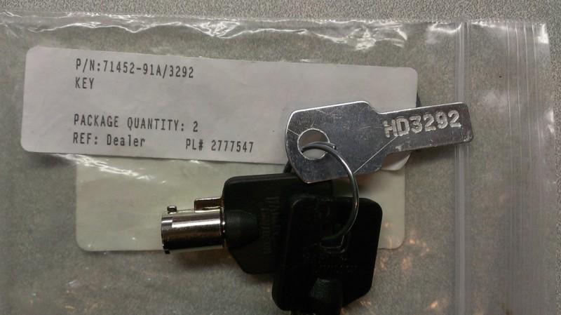 Harley davidson barrel key set for key code 71452-91a/3292