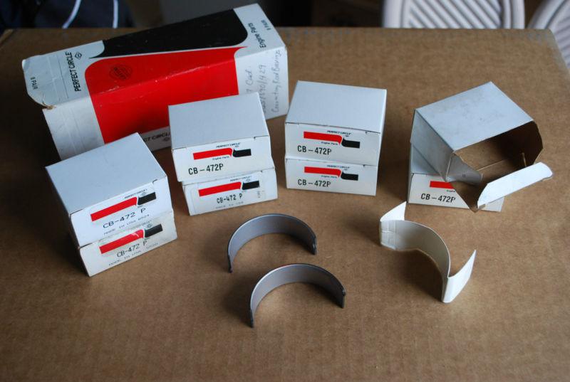 Dana perfect circle set 8-cb-472p connecting rod bearings - nos - free shipping