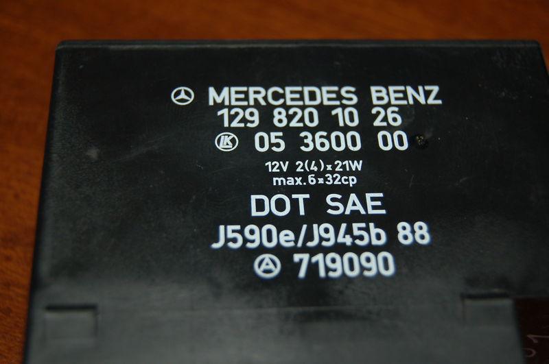 Mercedes 129 sl320 sl500 sl600 500sl turn signal wiper relay 1298201026