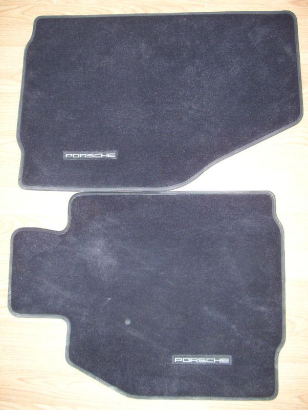 2009 porsche 911 carrera black front floor mats -2-great condition