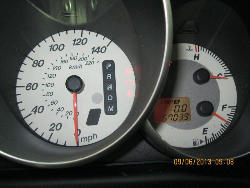 07 08 09 mazda 3 speedometer cluster mph 2.0l at w/low tire lamp 259623