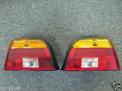 Bmw e39 euro 5-series crystal orange red tail lights lamps 528i 540i 530i m5
