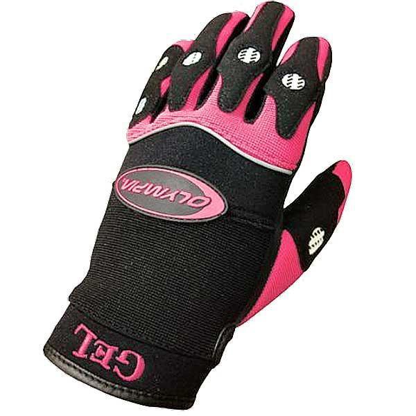 Olympia sports gel padded womens glove pink sz l