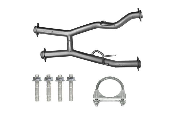 1986-1993 ford mustang 5.0l w/ long tubes & at (mac) off-road h-pipe