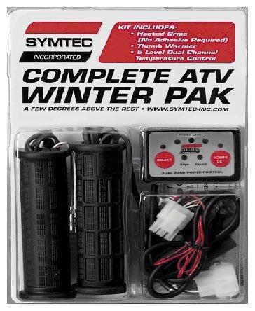 Symtec 2-zone heated winter pak with glue-on grips