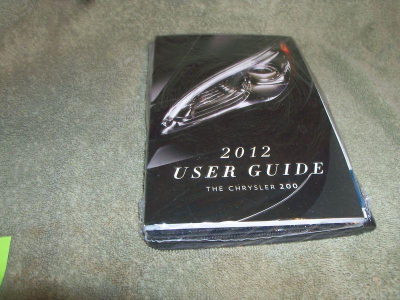 Chrysler 2012 -  200  user guide, dvd - still sealed 
