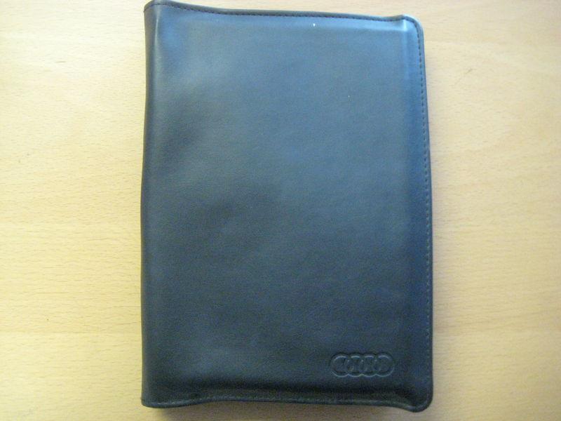 2002 audi a4 books oem factory owners manual with leather binder