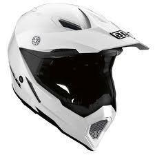 New agv ax8-evo motocross helmet, gloss white, med/md