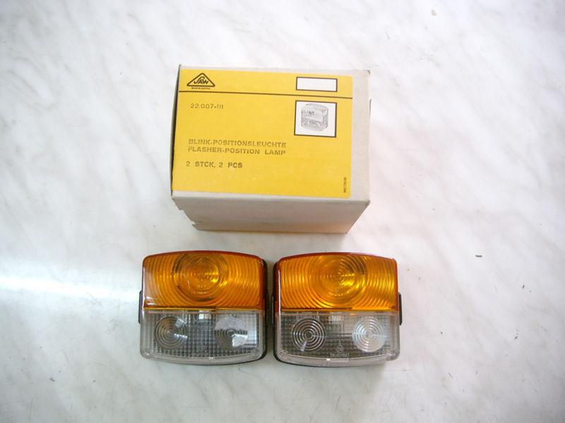 Set of 2 pcs flasher-position lamps for deutz tractors, earth movers etc