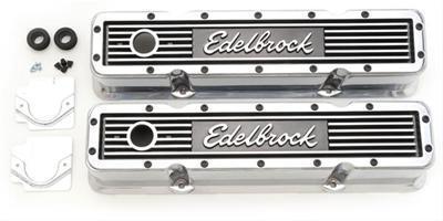 Edelbrock elite series aluminum valve covers 4249 chevy sbc 283 305 350 400