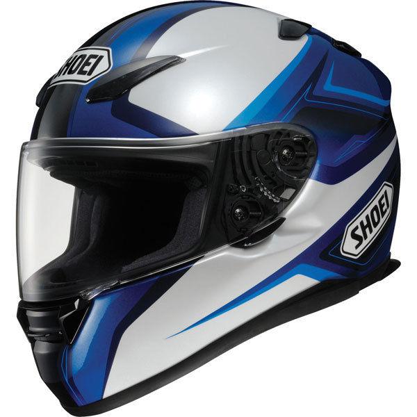 Black/silver/blue xxl shoei rf-1100 chroma full face helmet