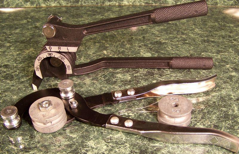 2pc tubing bender for steel, copper, and aluminum new.tub bend gas brake line  