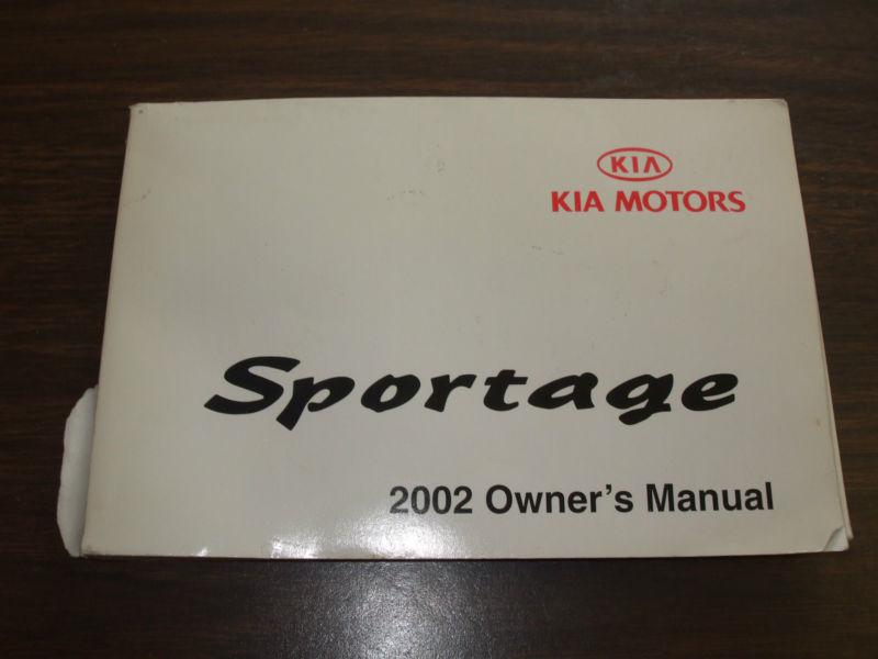 02 2002 kia sportage oem owner's manual
