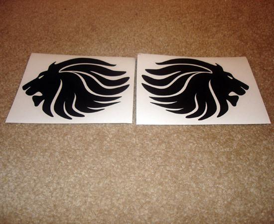 04-05 aprilia style lionhead decals for motorcycles