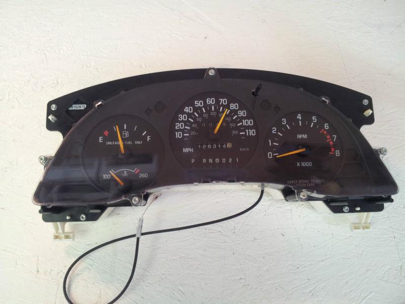 1995-1996 chevrolet monte carlo and lumina instrument cluster