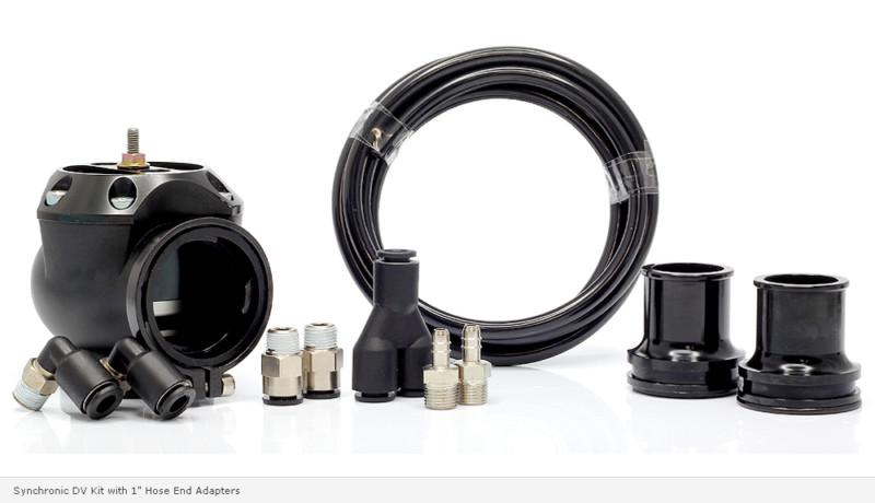 Synapse synchronic diverter valve kit w/ 1" hose end adapters - audi vw  1.8t