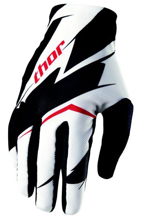 Thor 2013 void glove black white mx motorcross atv s small gloves new  