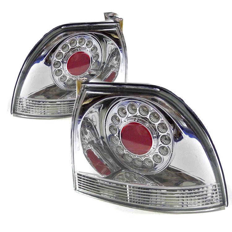 1994-1995 honda accord chrome led tail lights pair