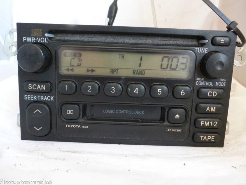 99-02 toyota sienna camry 4 runner corolla radio cd cassette player 16814 *