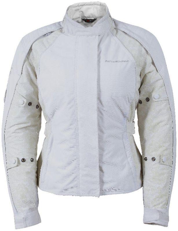 Fieldsheer lena 2.0 white medium womens textile motorcycle riding jacket md m