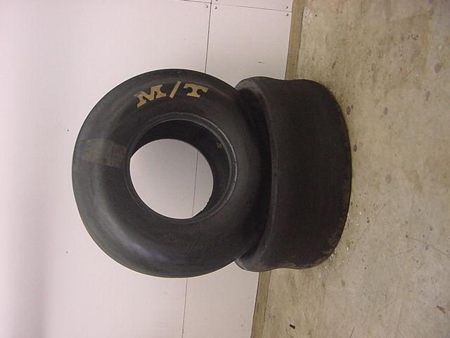 Mickey thomson 10.5 x 33 used slicks with only 24 1/4 mile runs 