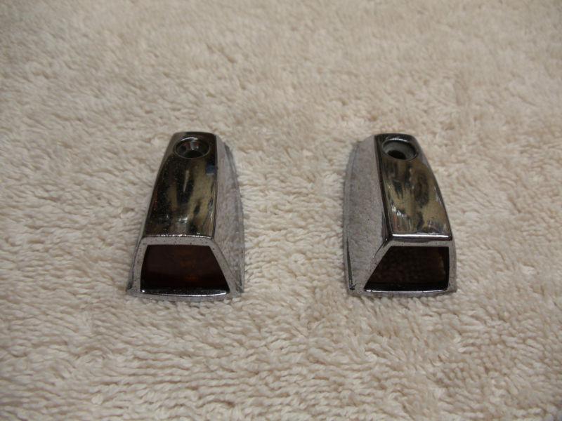 ~2~vintage~ 1969-74 dodge coronet rt/challenger fender top turn signal/housings~