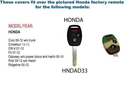 Genuine honda merchandise camo key fob protective cover hndad33