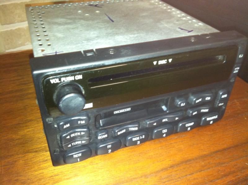 1999 ford o.e.m. factory head unit cd player cassette radio am fm stereo