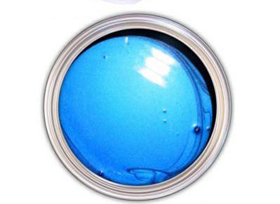 Metallic blue urethane acrylic paint kit