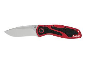 Kai u.s.a ltd 1670rd blur red/silver blade knife