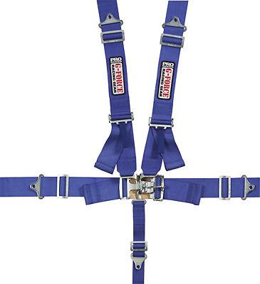 G-force 6000bu 5-point sfi racing harness latch blue