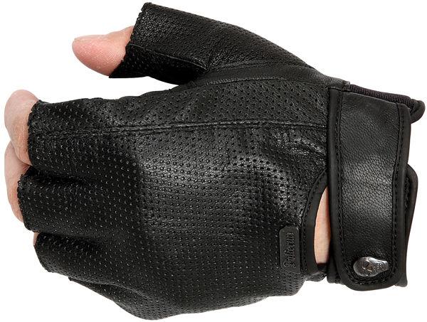 Pokerun easy rider 2.0 mens black xl leather motorcycle riding gloves