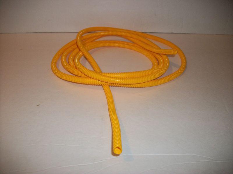 Yellow split wire cover 1/4"x10' roll hose loom cable tubing covering atv pwc 