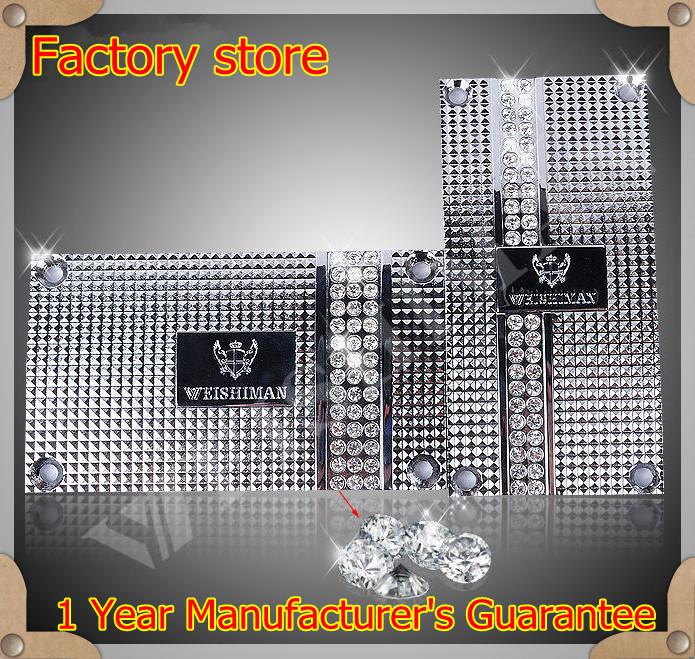 Brand luxury vip style with au diamonds pedals metal pads for car /free gift box