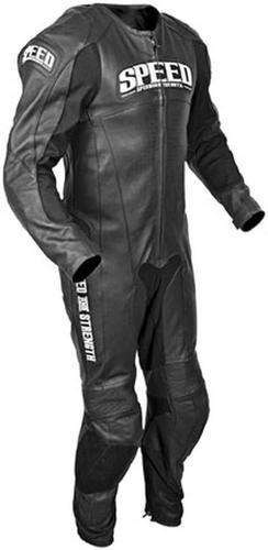 Speed & strength triple crown race adult leather suit 1-piece,black,eur-58/us-48