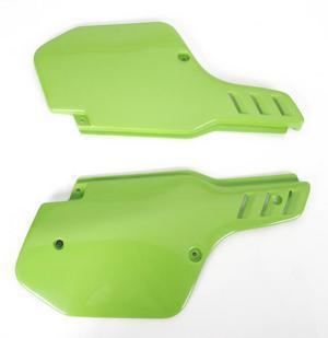 Ufo plastics side panels green for kawasaki kx 125-500 kdx200